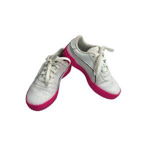 Puma  Low Top Sneakers White Pink Platform Shoes